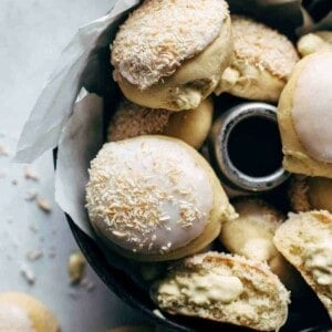 Coconut Cream filled Baked Yeast Donuts Recipe