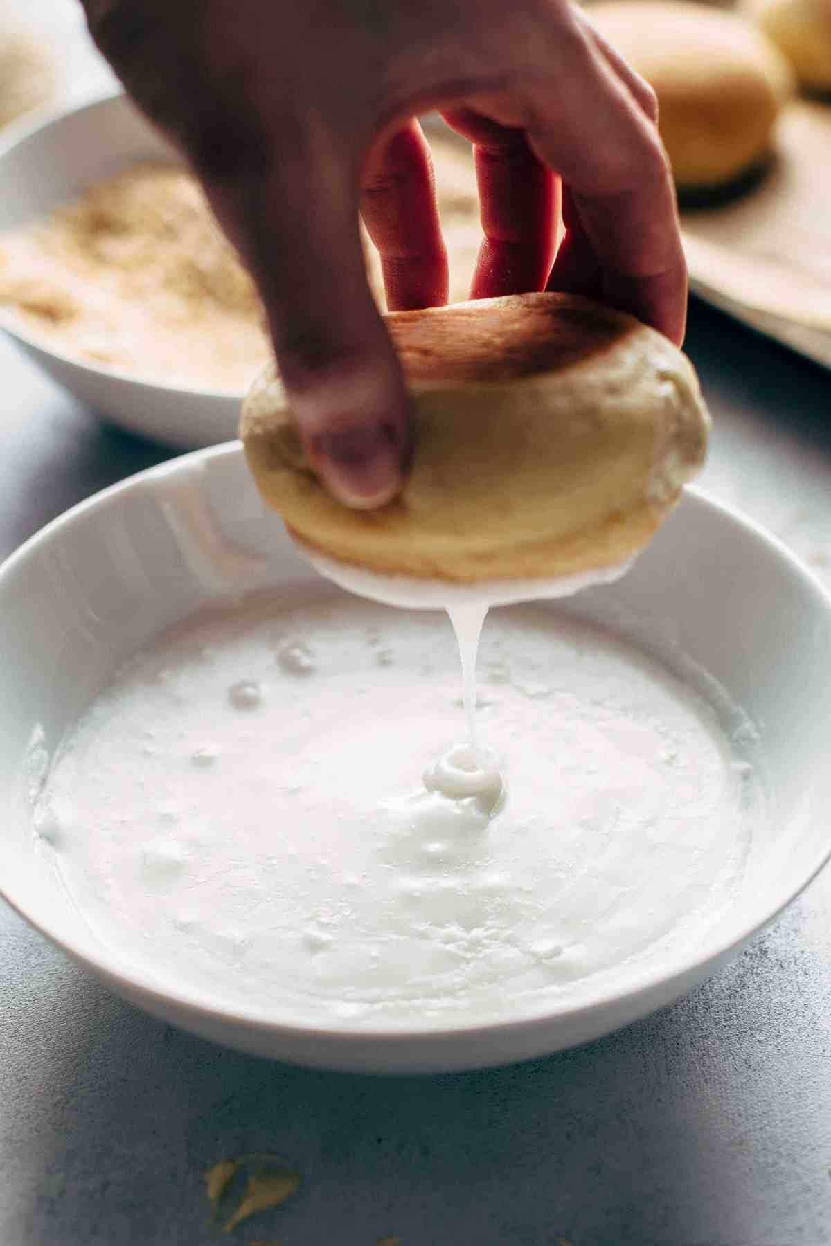 Coconut Cream filled Baked Yeast Donuts Recipe