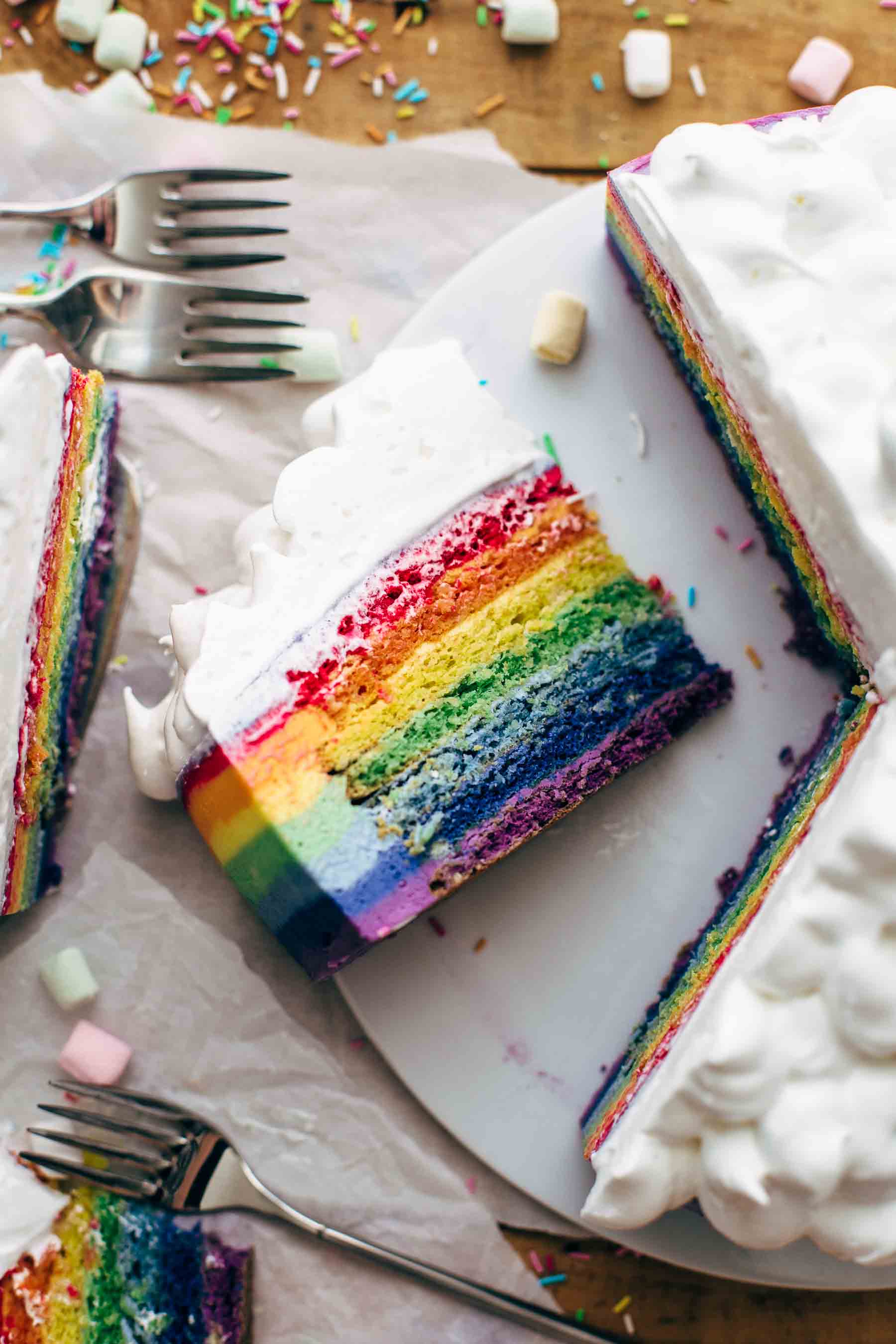 Colorful Rainbow Cake Recipe
