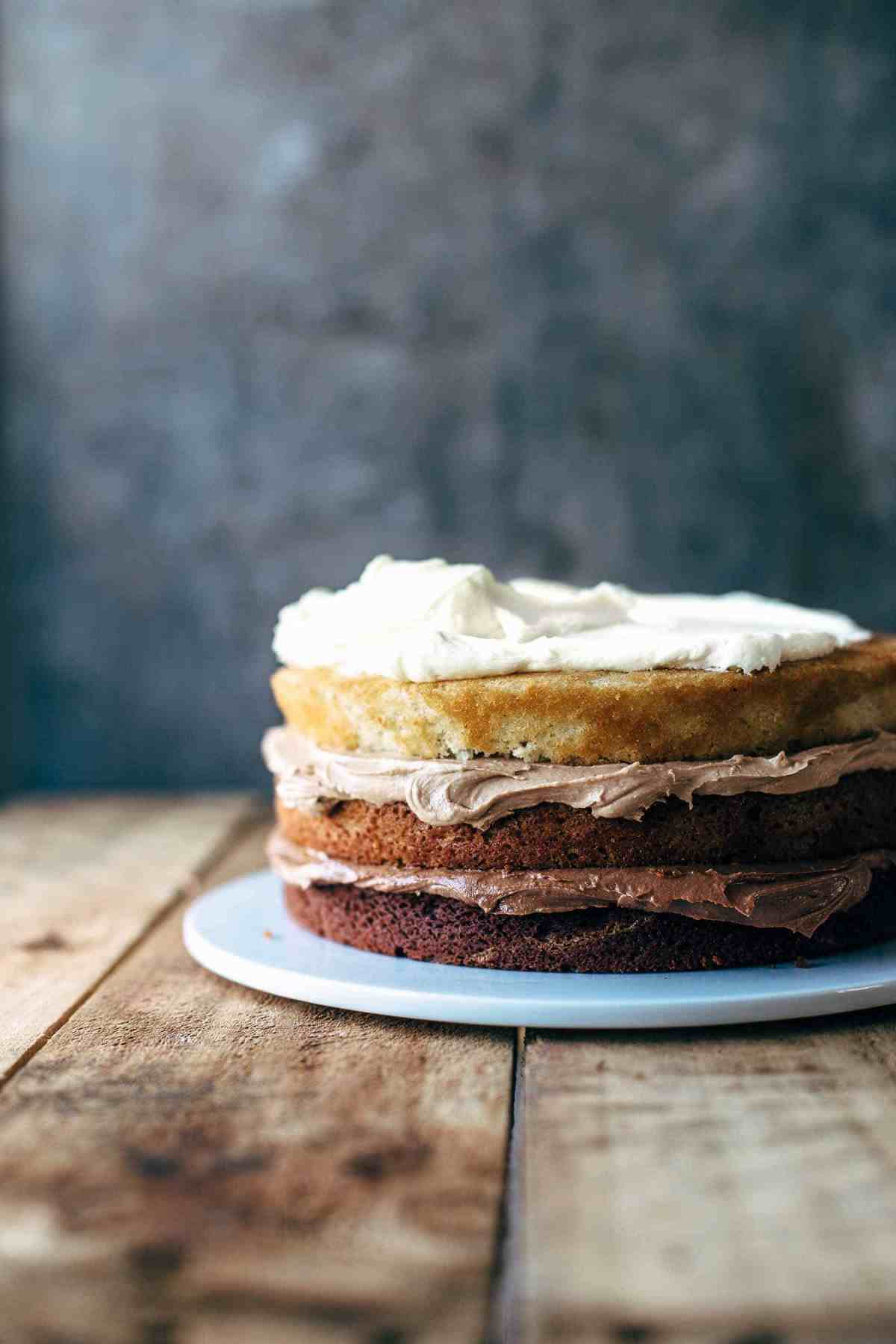 Triple Chocolate Ombré Cake Recipe