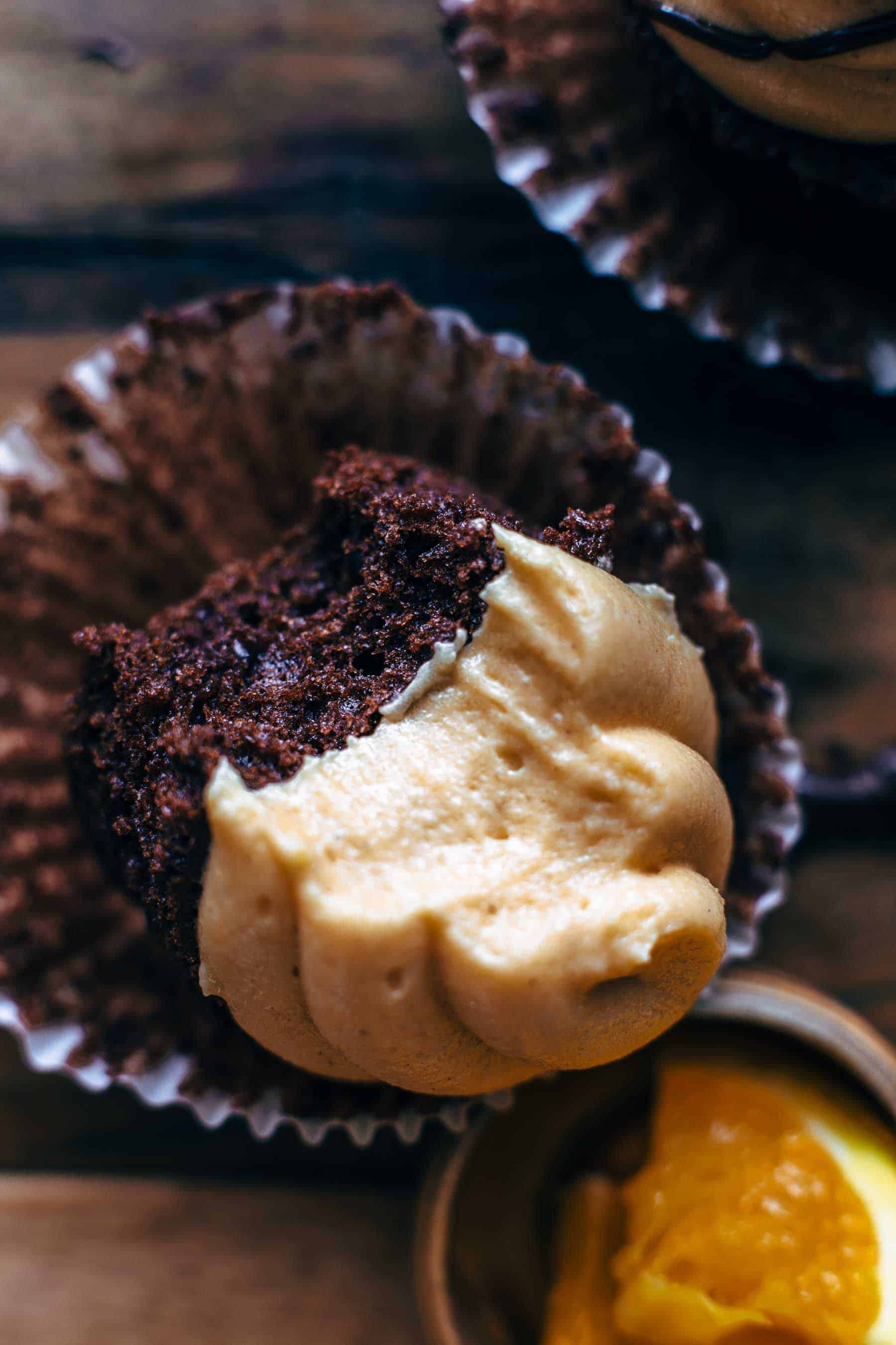 Dark Chocolate Orange Cupcakes Recipe