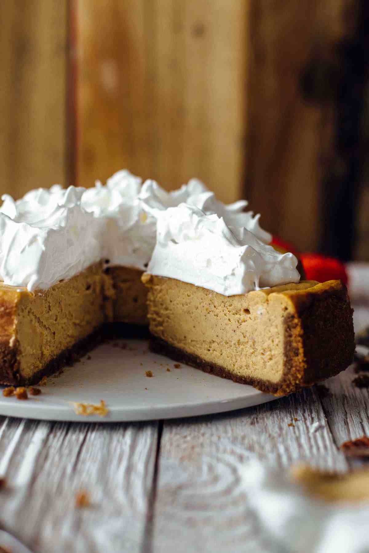 Sweet Potato Cheesecake with Marshmallow Meringue Recipe