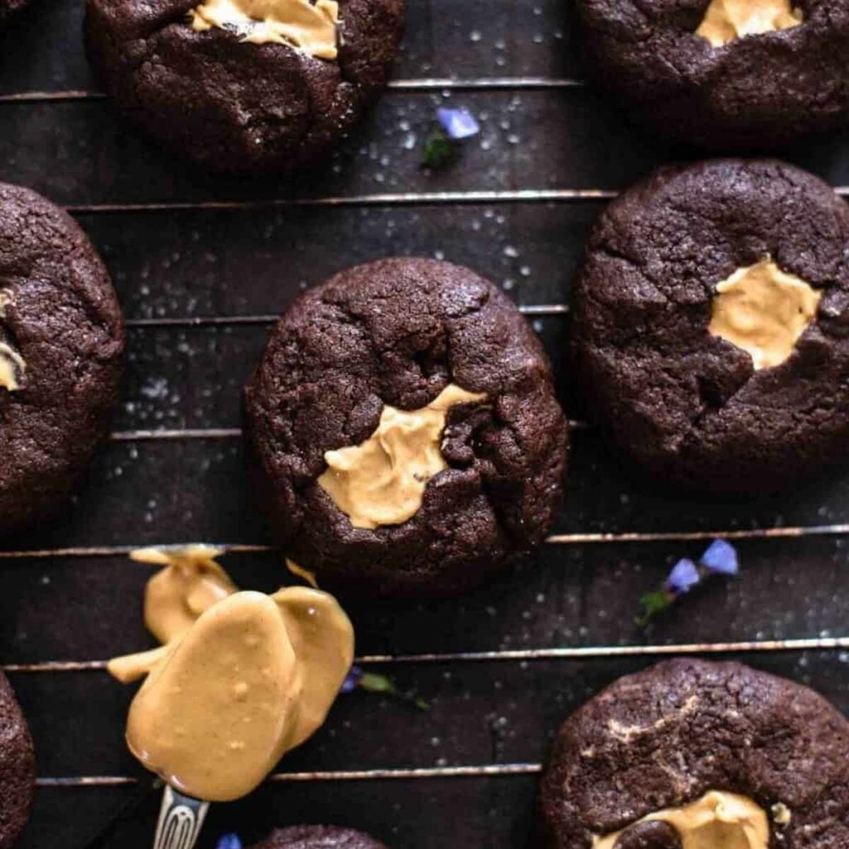 Peanut butter chocolate cookies (Christmas Buckeye Cookies)