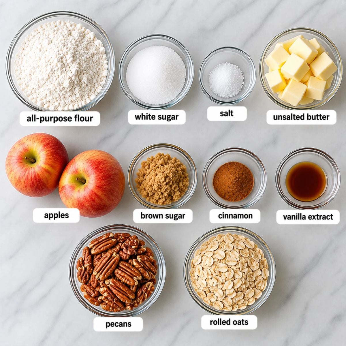 apple pecan bars ingredients