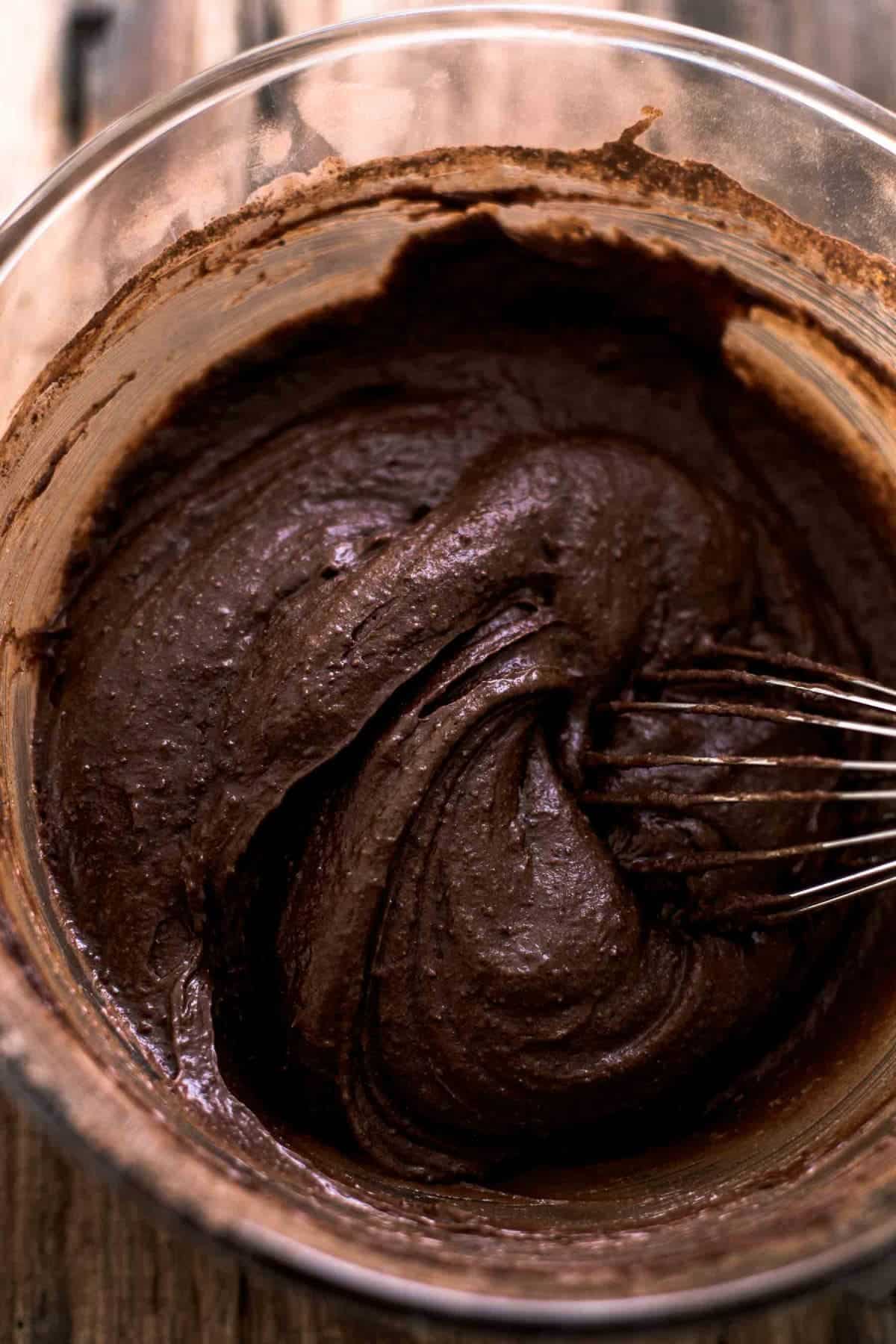 Brownie Batter in a Bowl