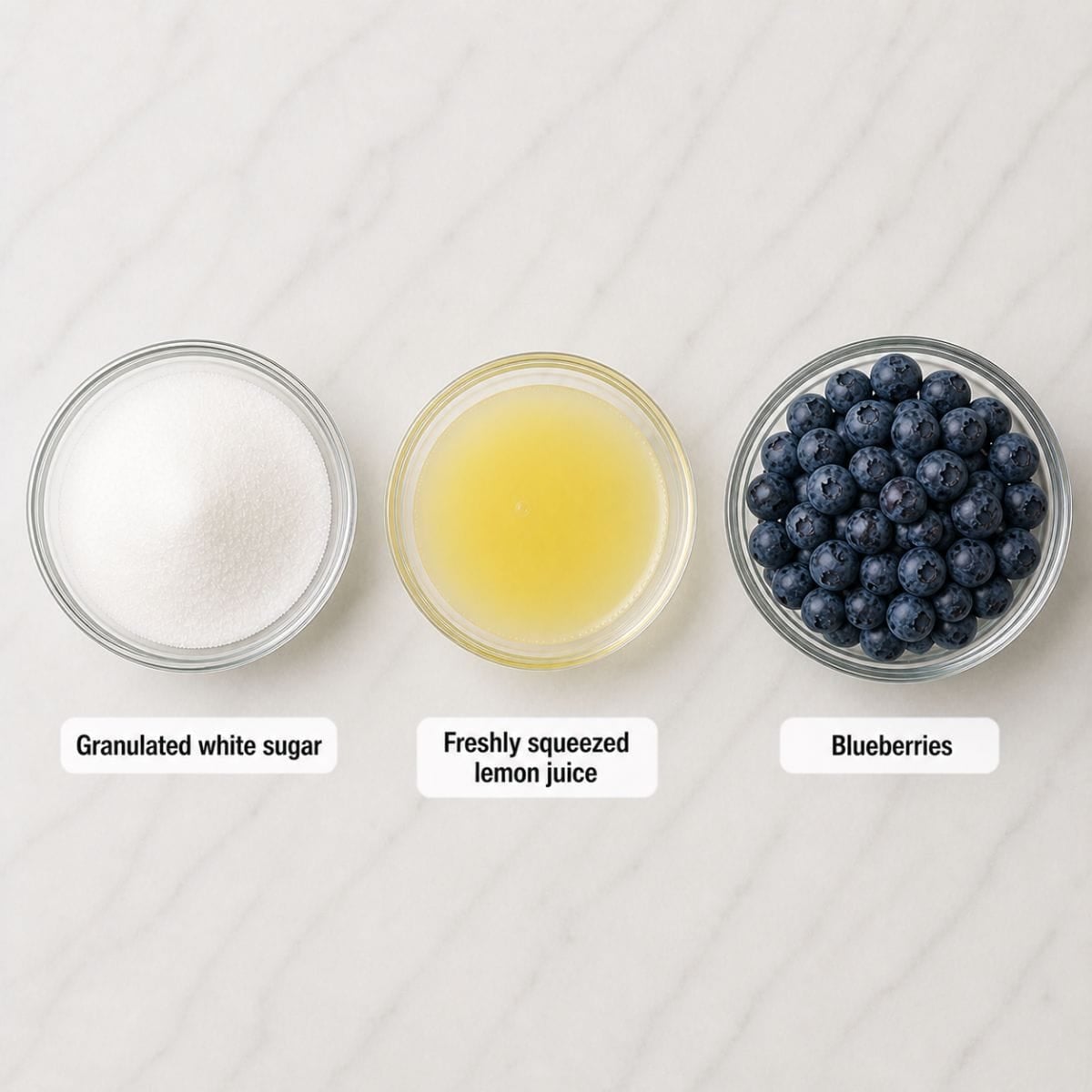 Blueberry sauce ingredients