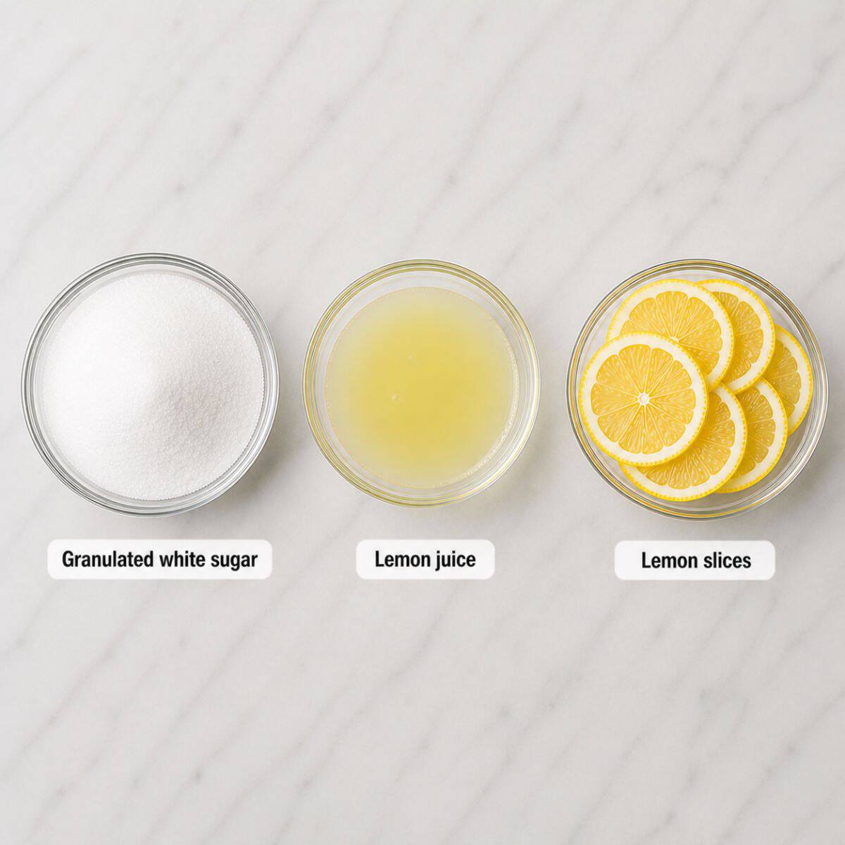 Candied lemons ingredients