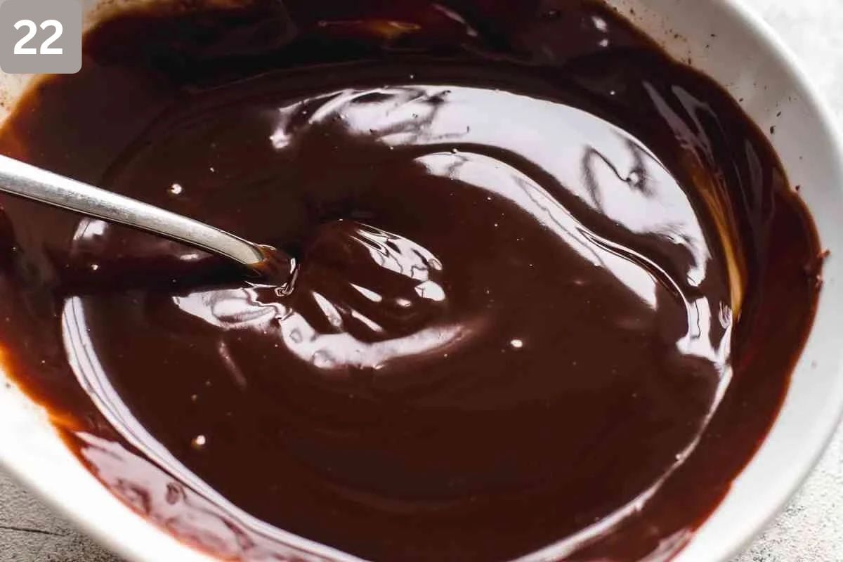chocolate cream heated