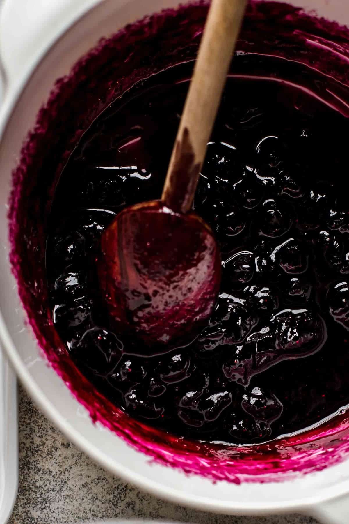 blueberry compote for lemon cheesecake
