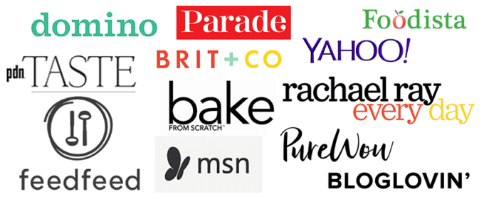 collage of logos from brands which featured also the crumbs please