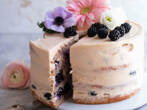 Blackberry Cake with Cream Cheese Frosting  Broma Bakery