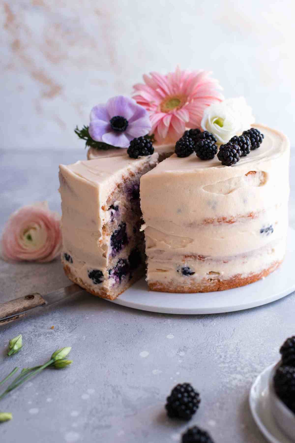 Rich and Decadent Chocolate Blackberry Cake  Cake by Courtney