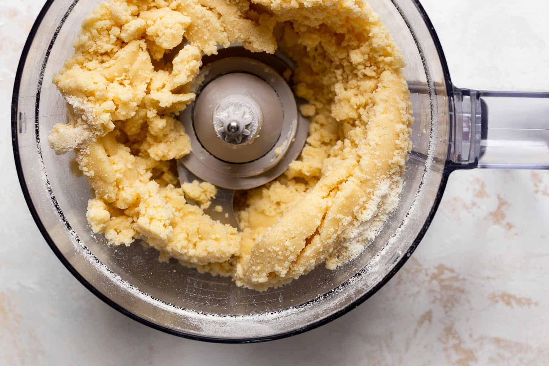 processed pie crust dough in food processor