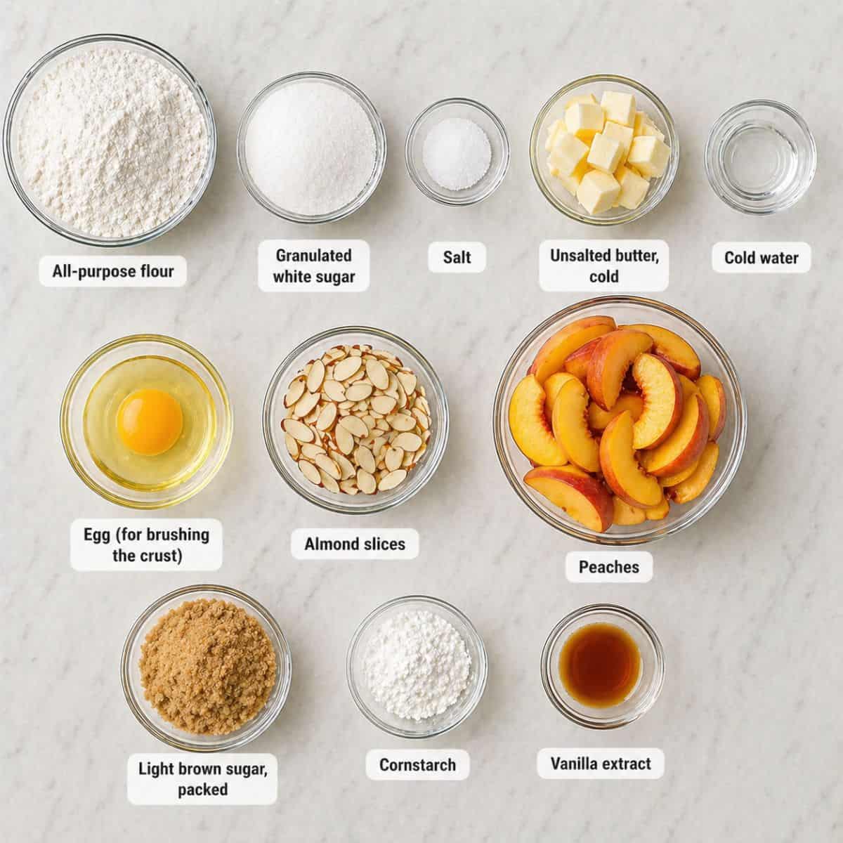 Summer Peach Galette Recipe Ingredients