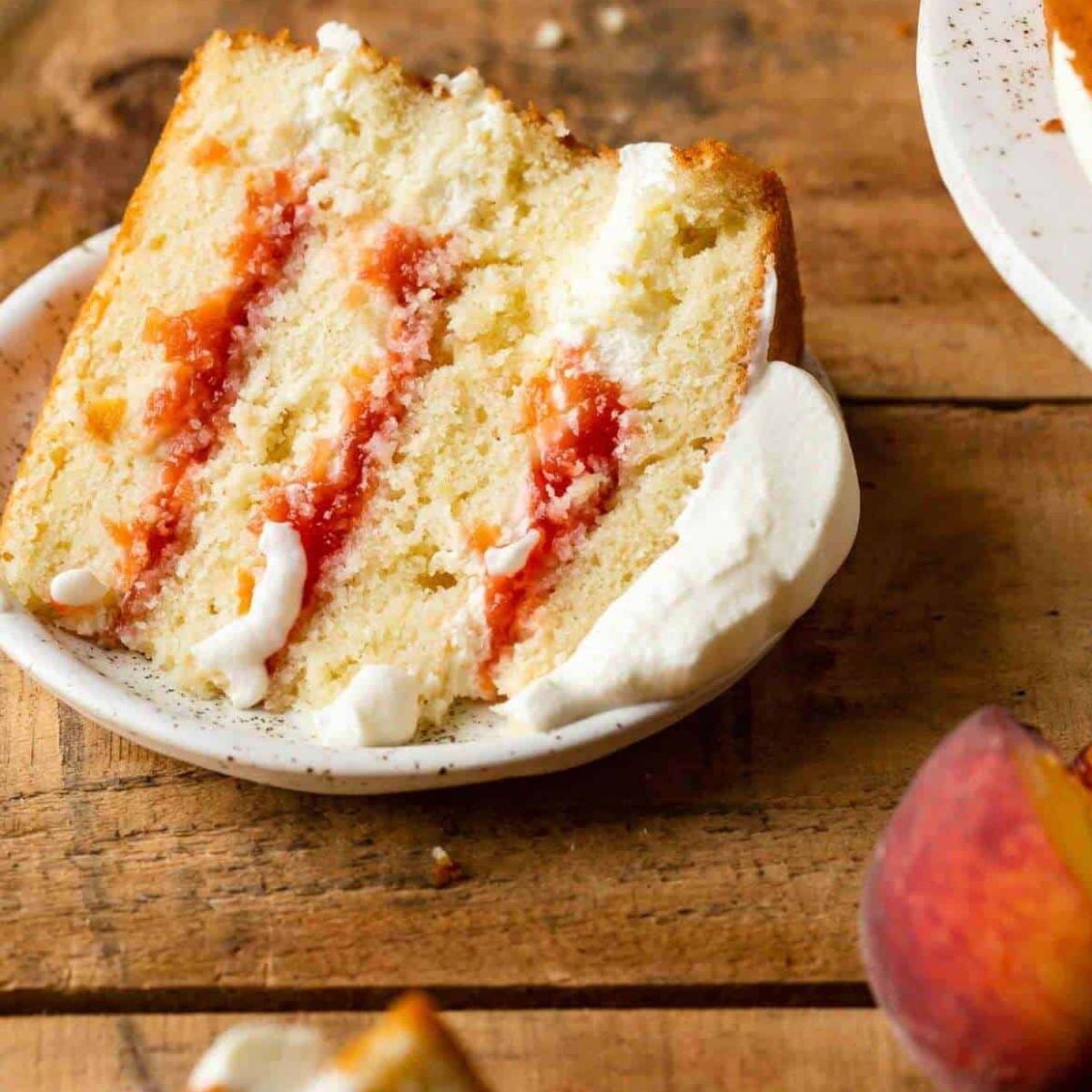 peaches and cream cake