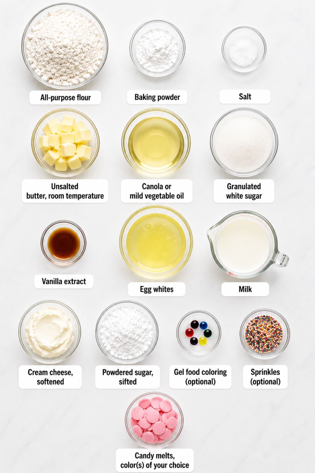 Homemade Halloween cake pops ingredients