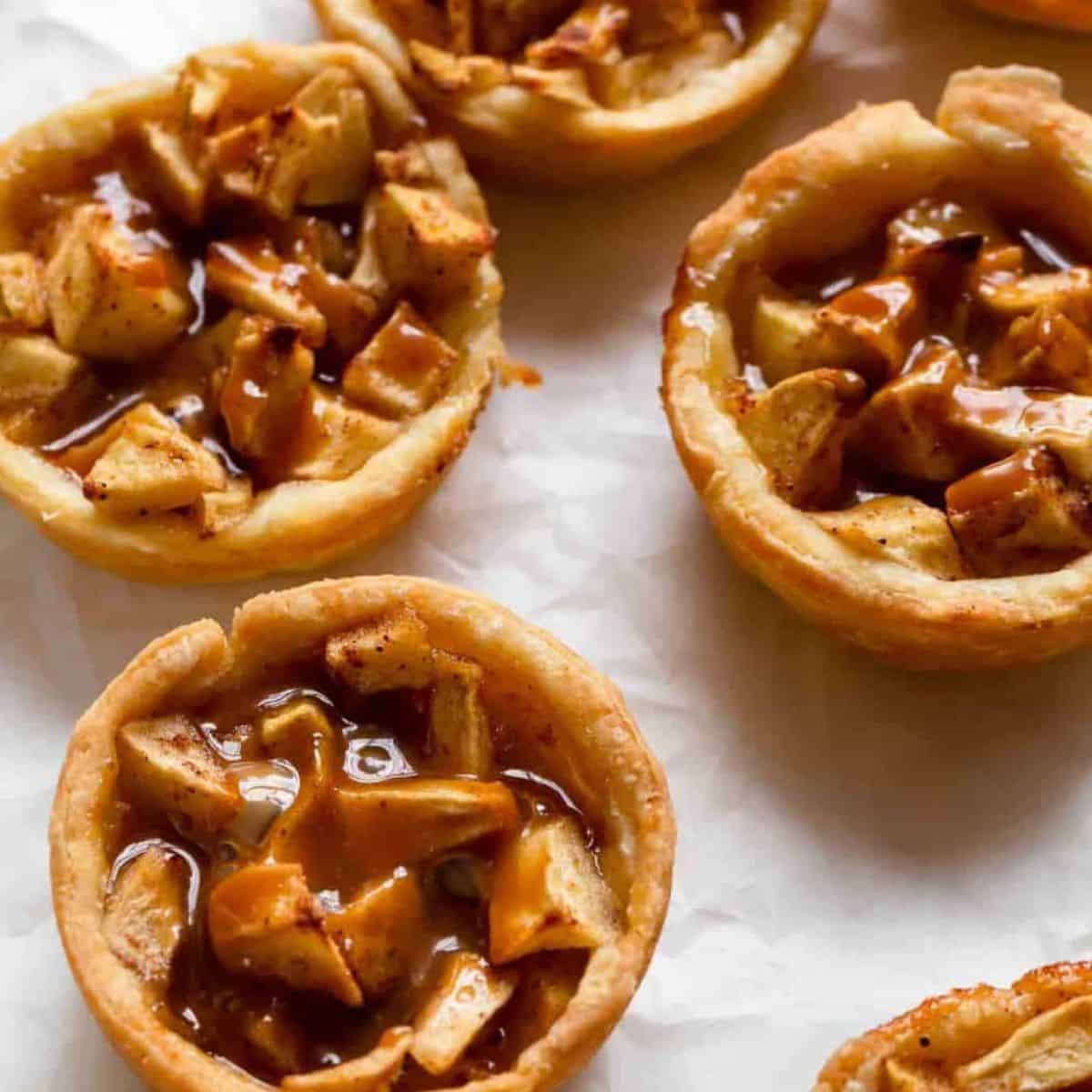 mini caramel apple pies