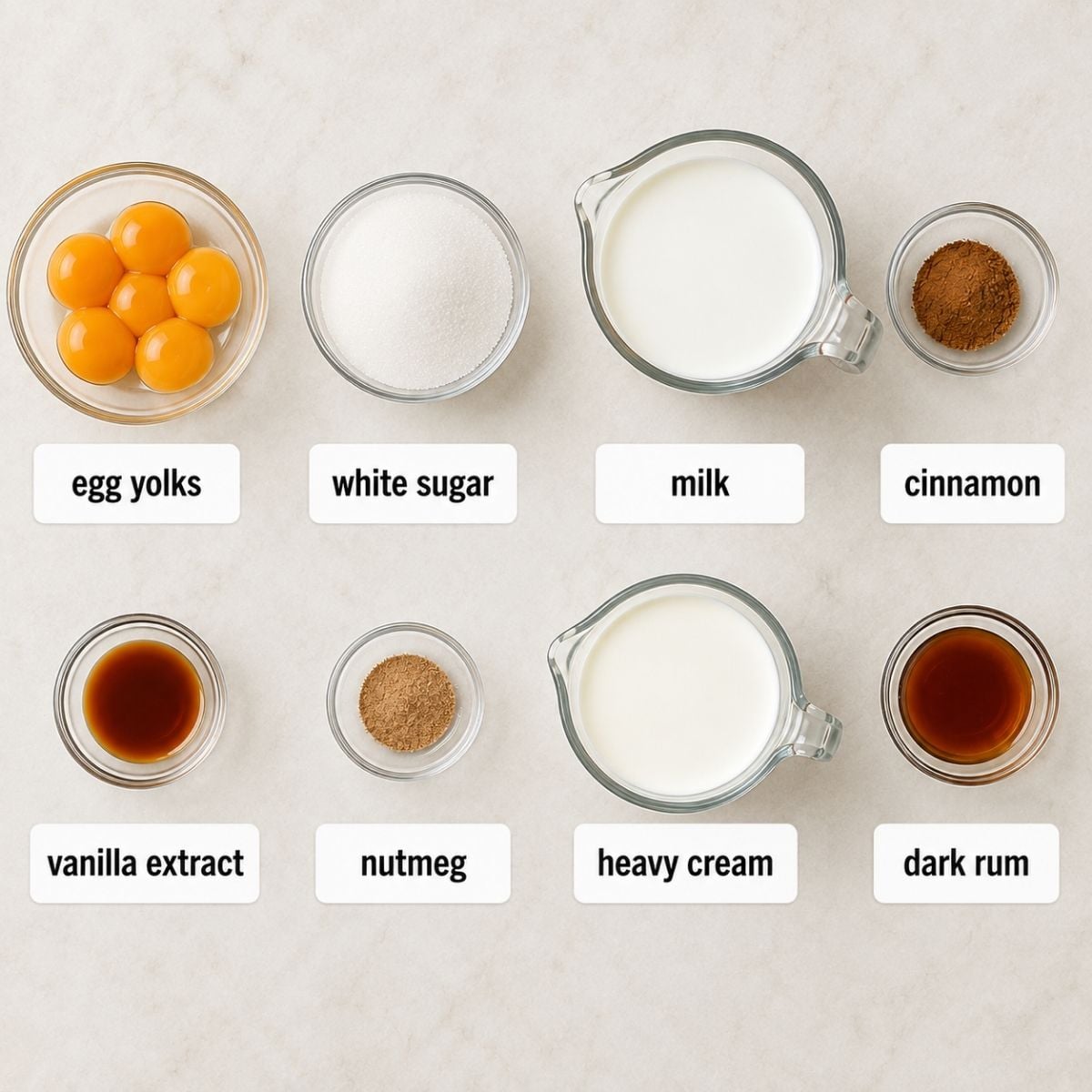 homemade eggnog recipe (Easy) ingredients
