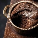 souffle with bite out of it