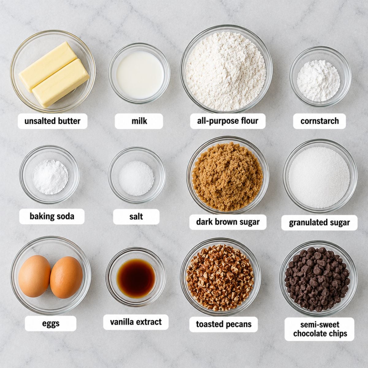 chocolate chip pecan cookies ingredients
