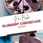 How to Make No-Bake Blueberry Cheesecake
