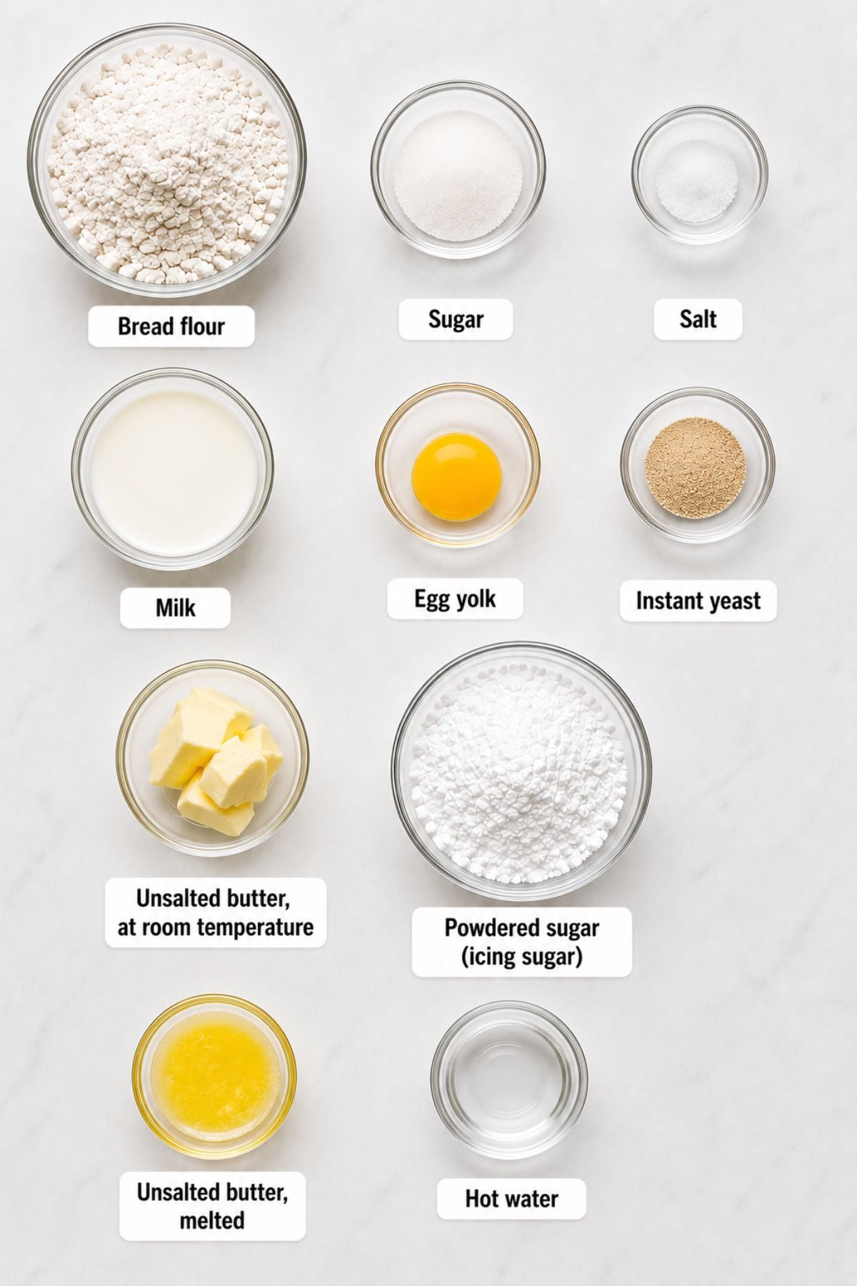 Glazed Donuts in Air Fryer ingredients