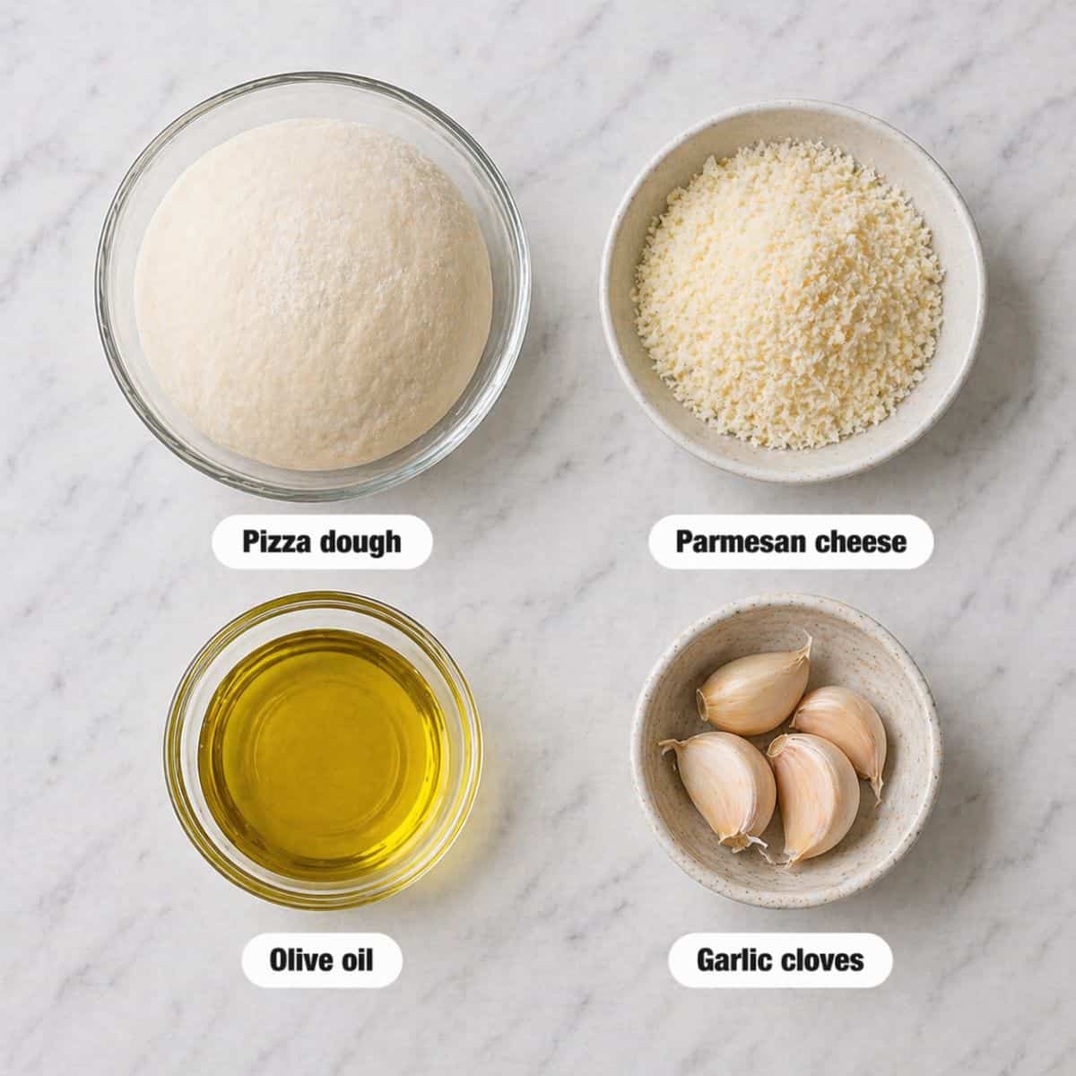 Garlic Pizza Recipe - Ingredients