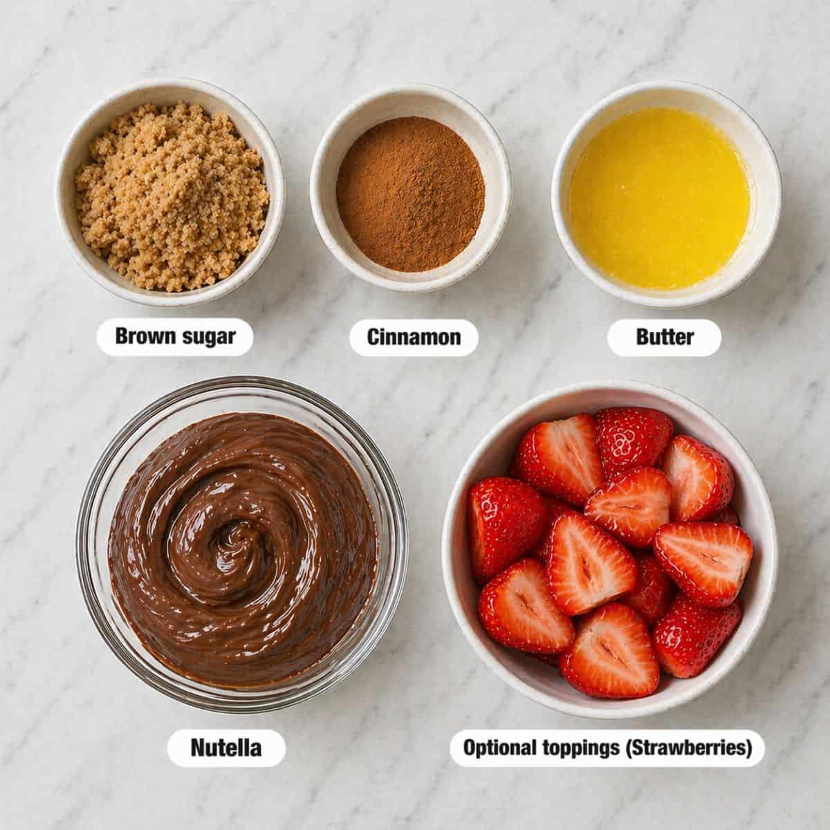 Nutella Pizza Recipe ingredients