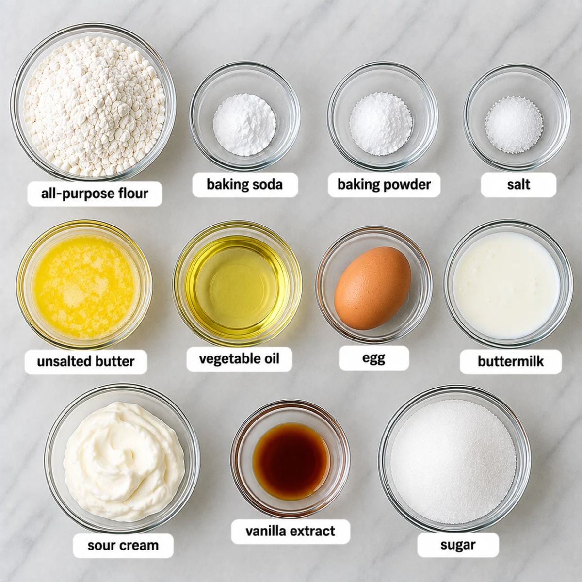 air fryer muffins ingredients