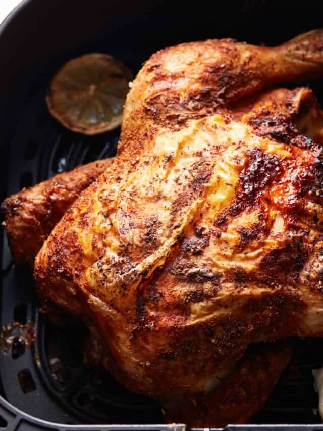Rotisserie-Style Air Fryer Whole Chicken Recipe: So Juicy!