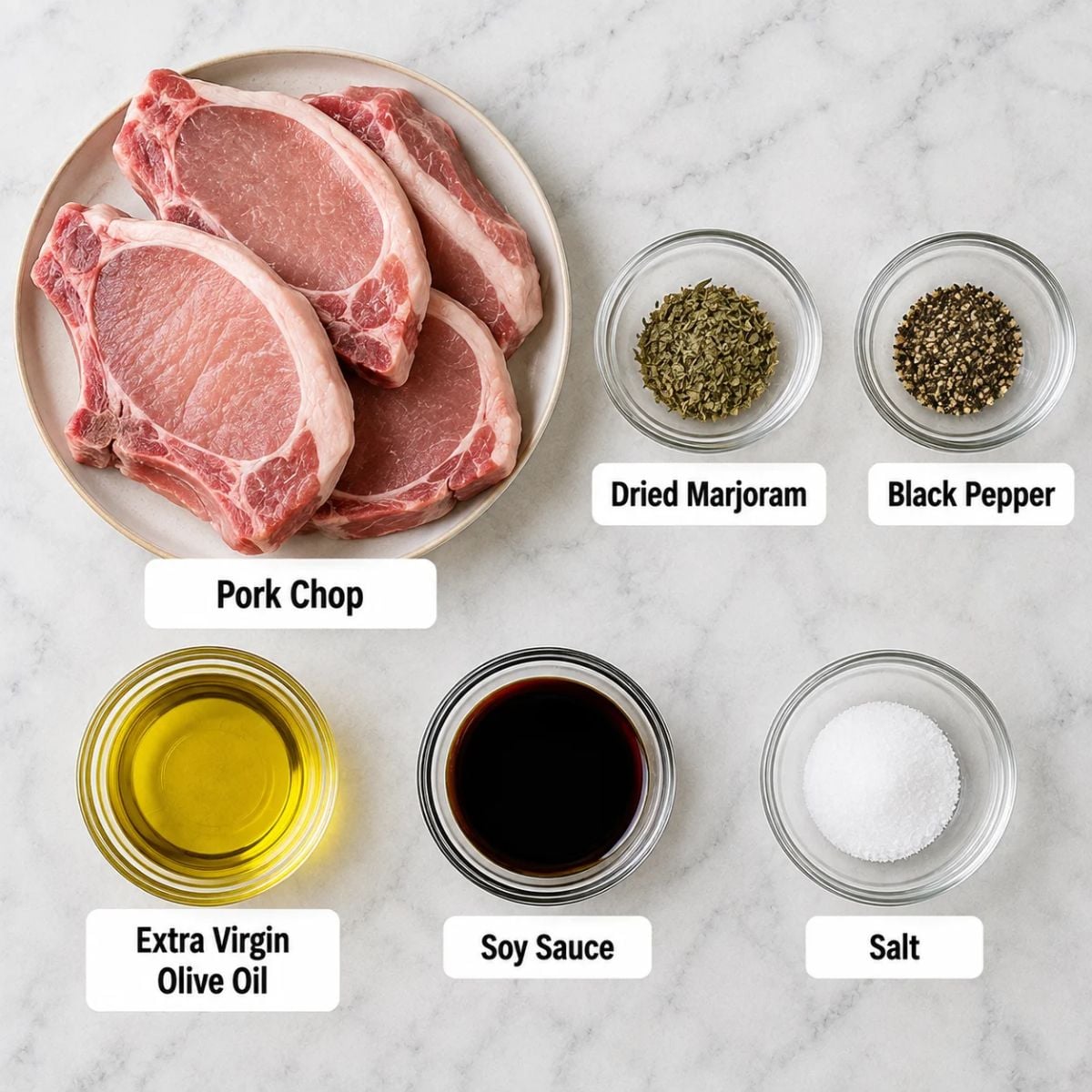Boneless Pork Chop Air Fryer (Seasoned or Marinated) ingredients