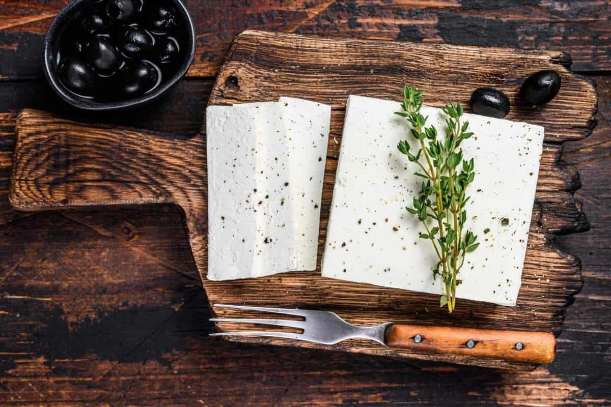 cheese feta with thyme