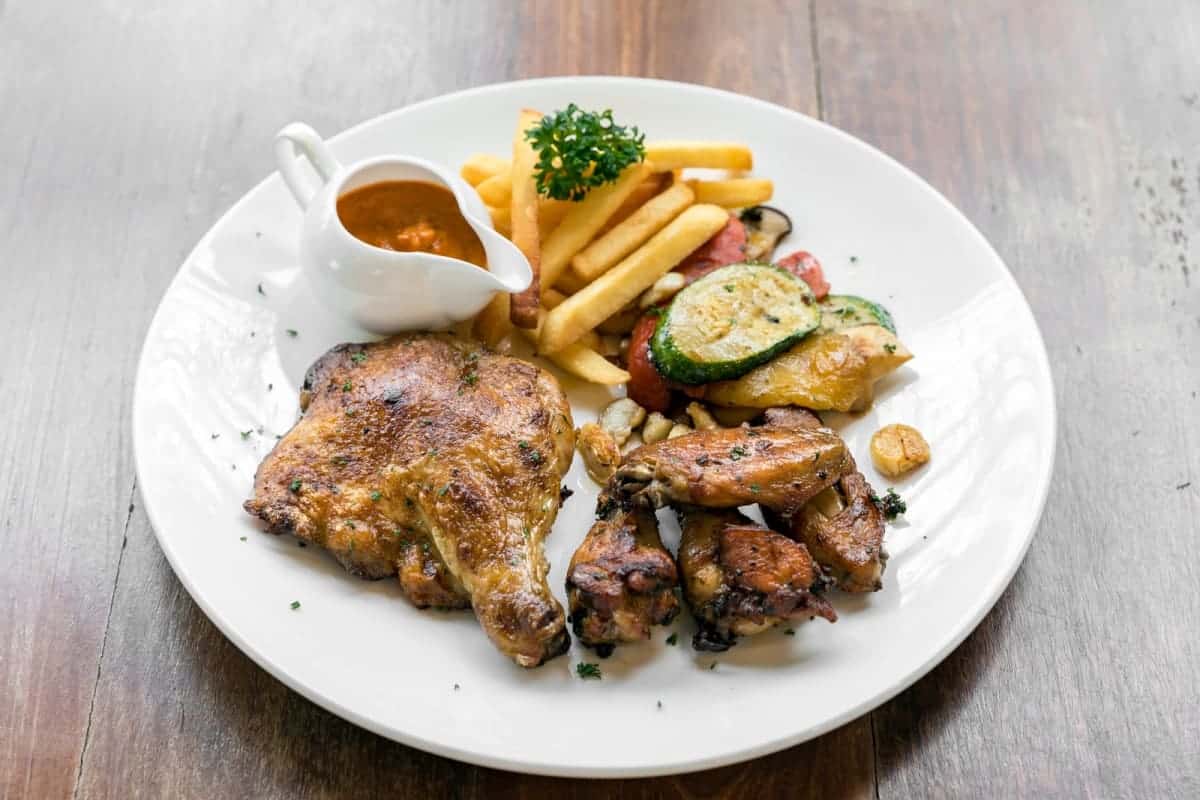 grilled chicken with peri peri