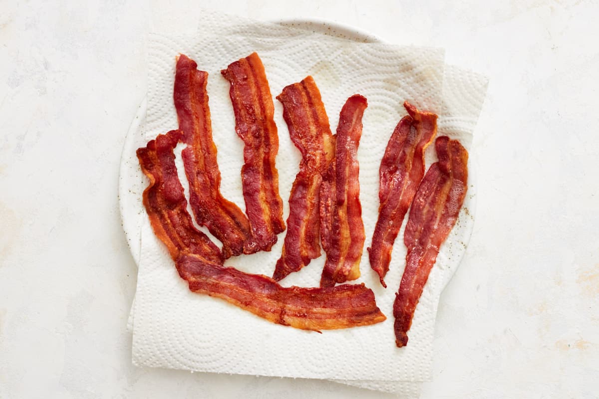 remove the bacon from the air fryer
