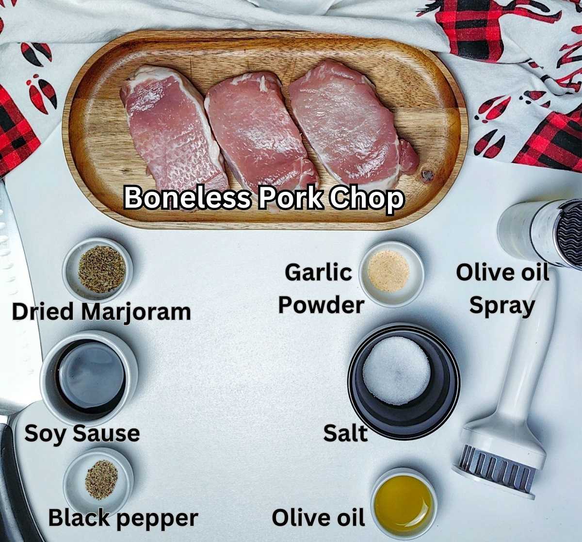 air fryer boneless pork chop ingredients