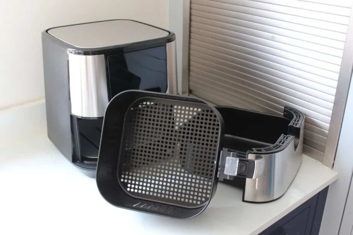 air fryer on a kitchen counter