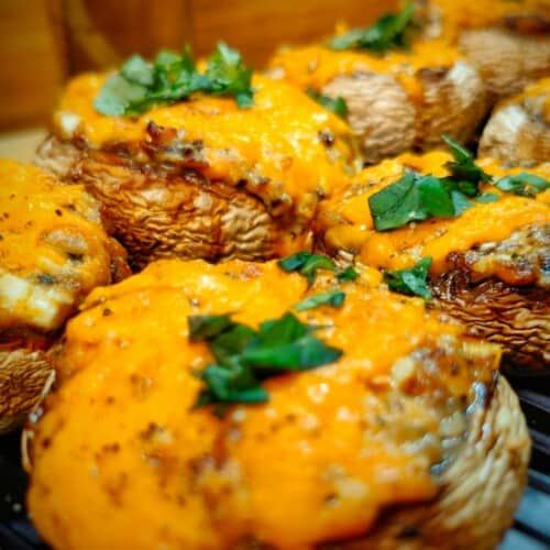 air fryer stuffed mushrooms