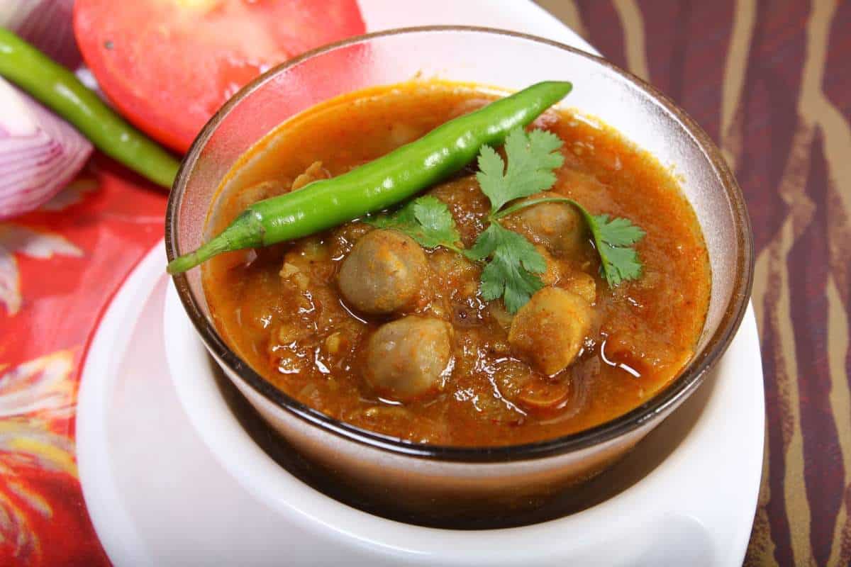 soup with chaat masala