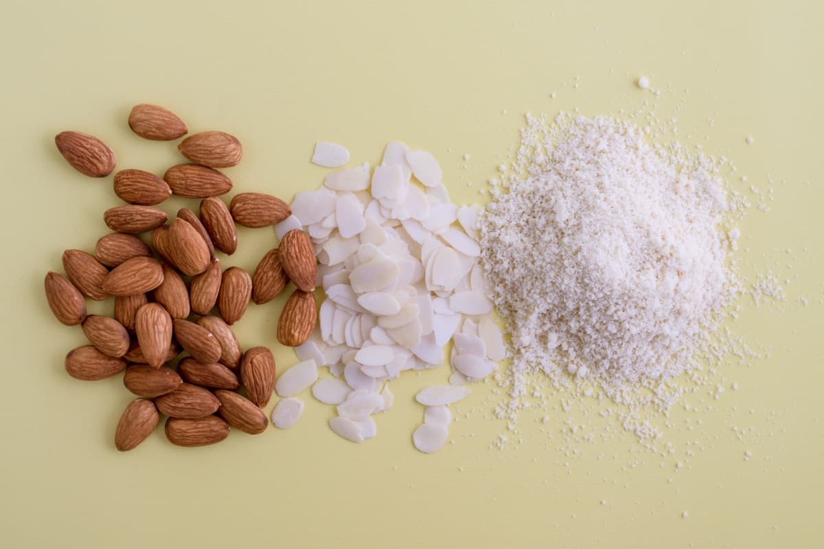 coconut flour and almond flour as a rice flour substitute