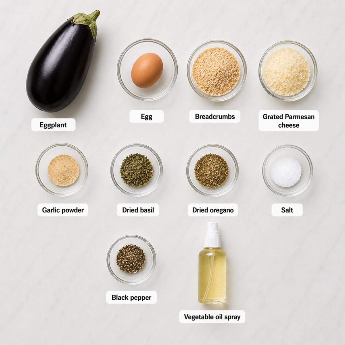 Air Fryer Eggplant ingredients