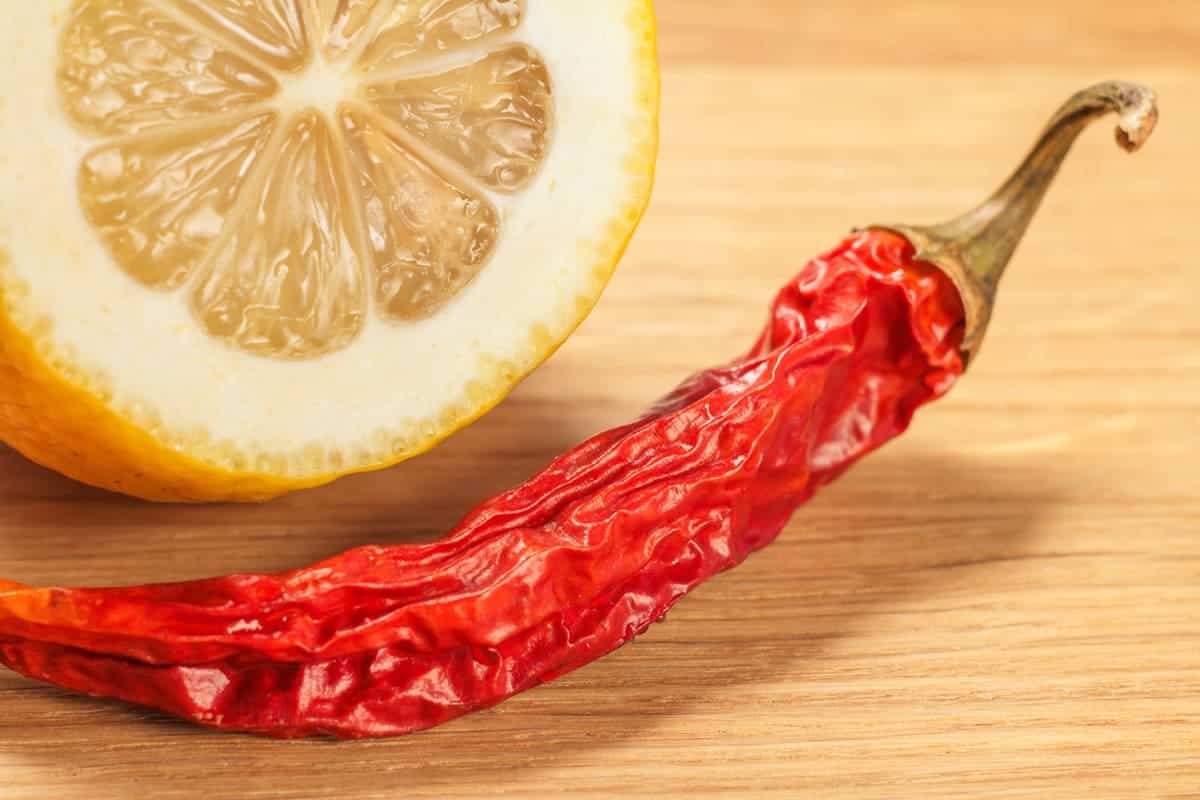 lemon with pepper