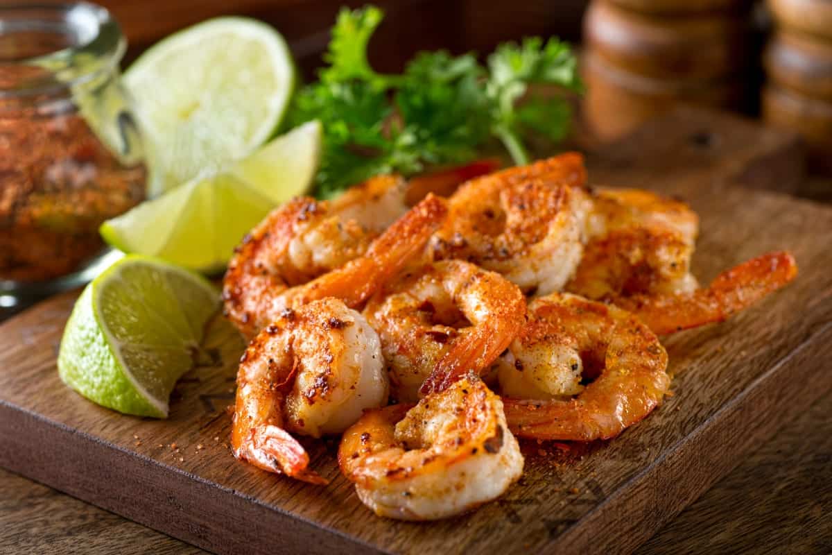shrimps with creole seasoning