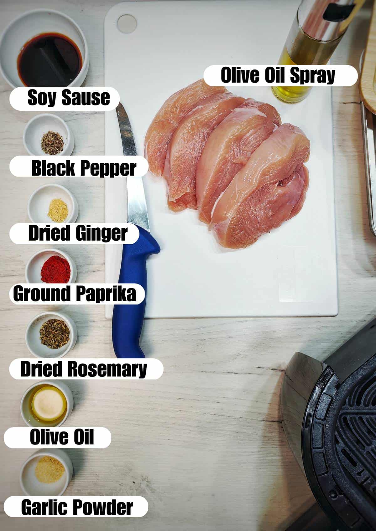 air fryer turkey ingredients