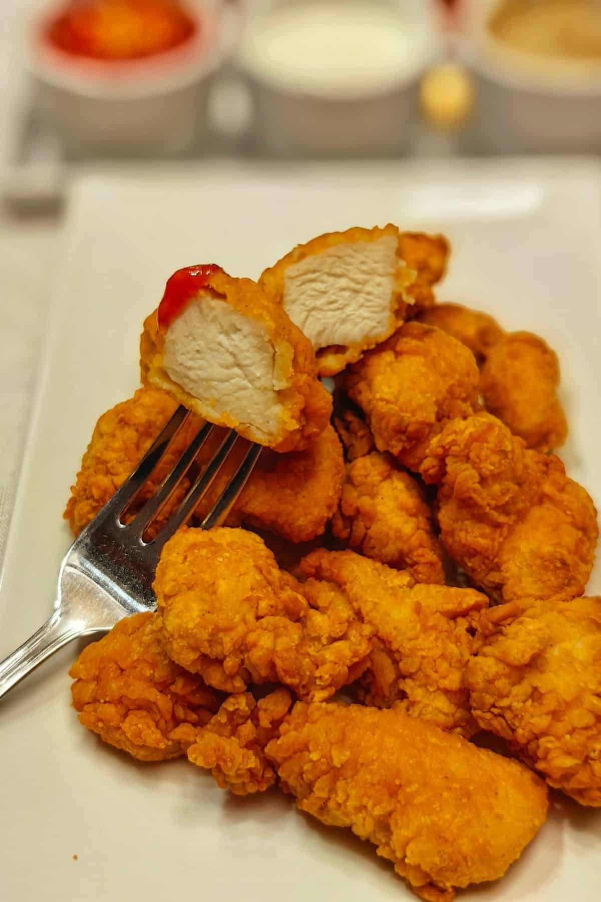 Fried Chicken in a dish - ready to eat