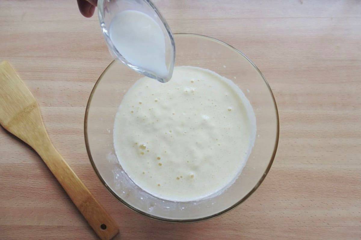 melted butter with milk