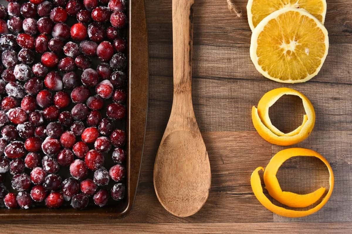 sugared cranberries and orange zest Substitutes