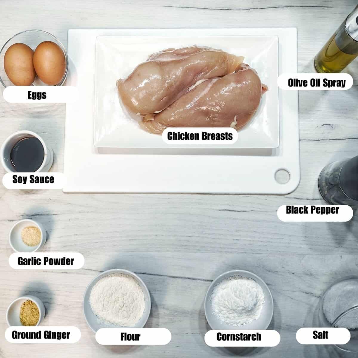 air fryer chicken tender recipe ingredients