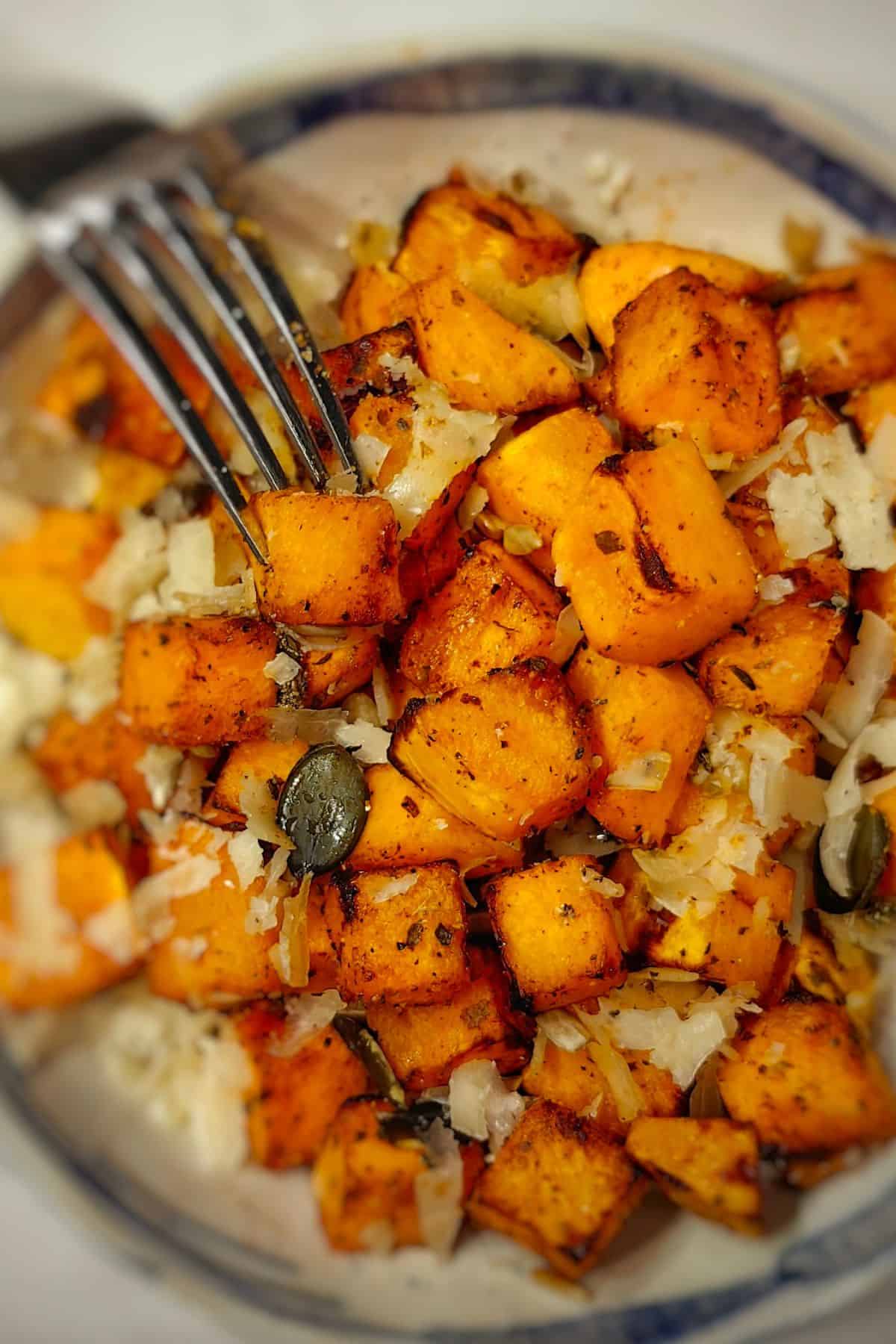 Air fried pumpkin end result