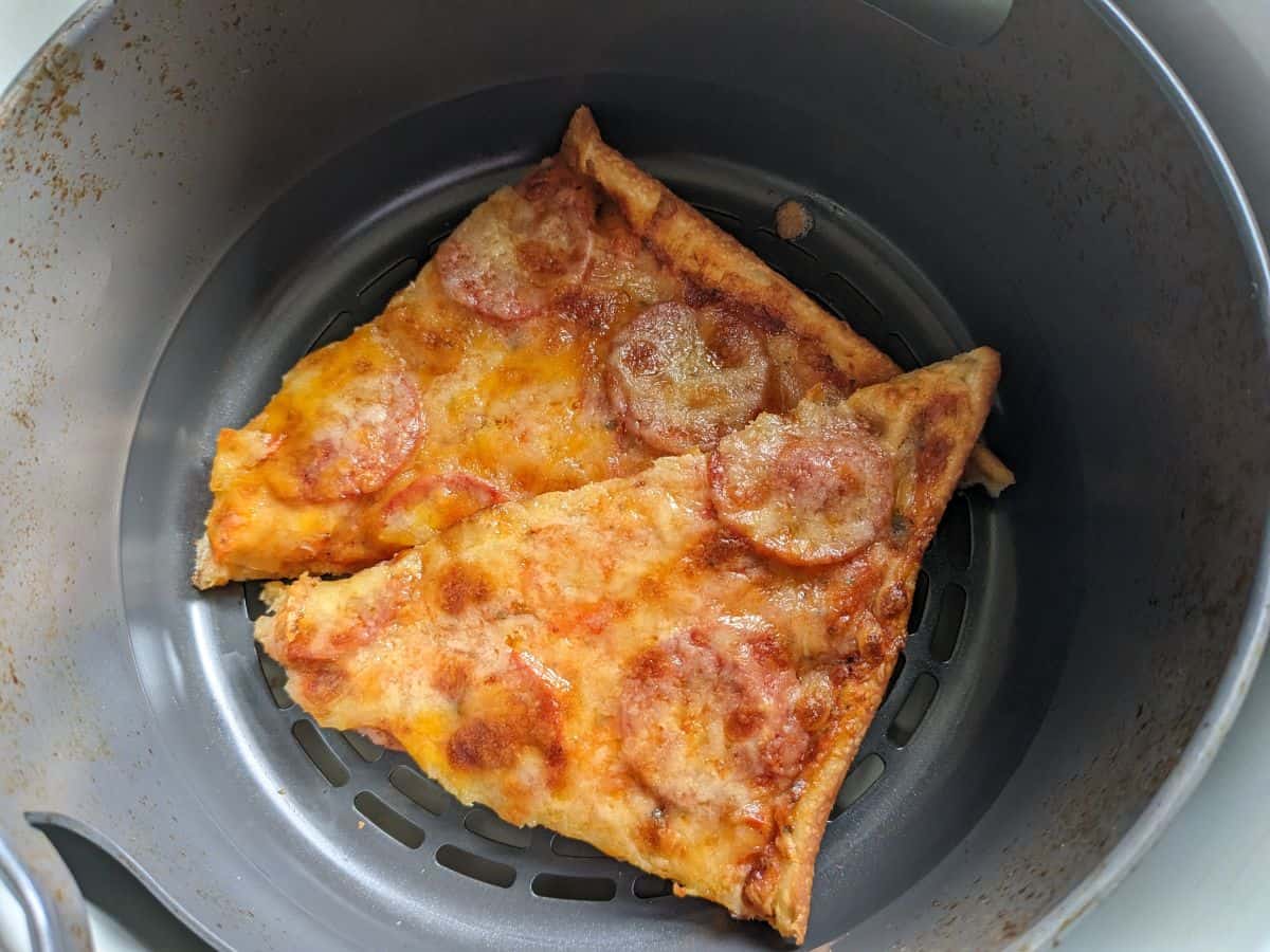 pizza slices in the air fryer