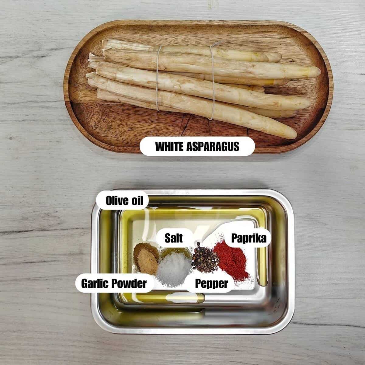 air fryer white asparagus ingredients